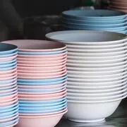 Бамбуковая посуда с меламиновым покрытием
